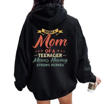 Mamma Di Adolescente Nervialdi Adolescente Ufficiale Felpa con cappuccio oversize da donna con stampa posteriore - Novitaregali
