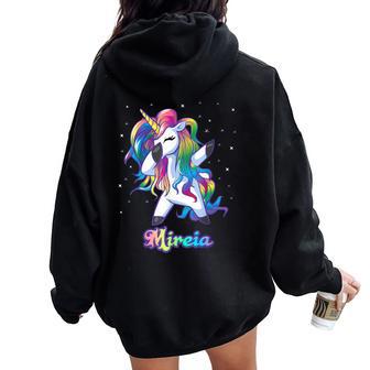 Mireia Regalos De Unicornio Para Niñas Regalos De Cumpleaños Para Es Women Oversized Hoodie Back Print - Regaloses