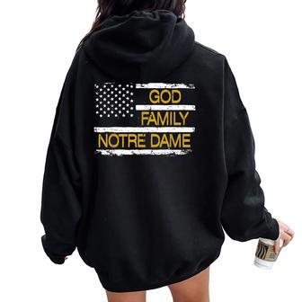 Notre Dame Kids Youth Boys Girls N Women Oversized Hoodie Back Print - Thegiftio UK