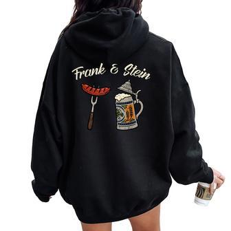 Oktoberfest Frank And Stein German Kids Women Oversized Hoodie Back Print - Thegiftio UK