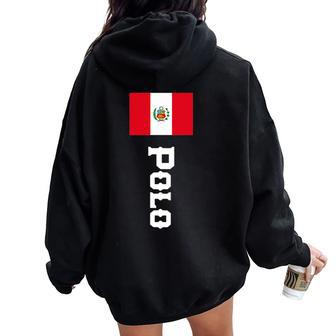 Polo Apellido Perú Camisa Para Hombres Es Niños Women Oversized Hoodie Back Print - Regaloses