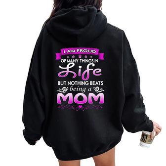 Proud Mom Christmas Ideas For Mom Women Oversized Hoodie Back Print | Seseable UK