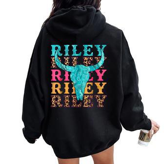 Riley Name Proud For Men Women Oversized Hoodie Back Print - Thegiftio UK