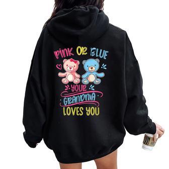 Rosa O Azul Tu Abuela Te Quiere Fiesta Revelación Delexo Women Oversized Hoodie Back Print - Regaloses