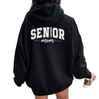 Senior Mom 2027 Proud Mom Mother Graduate Class Of 2027 Women Oversized Hoodie Back Print - Thegiftio UK