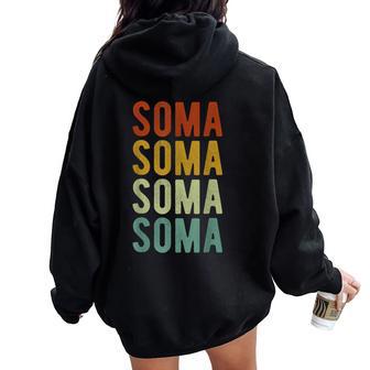 Soma City Turquía Retro Women Oversized Hoodie Back Print - Regaloses