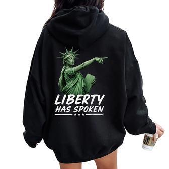 Sophie Basketball Point Liberty Has Spoken Women Women Oversized Hoodie Back Print - Thegiftio UK