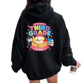 In My Third Grade Era Back To School For Girls Women Oversized Hoodie Back Print - Thegiftio UK