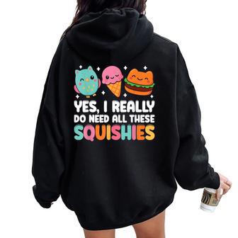 Toddler Squishy Girls Squishies Boys Squish Squad Women Oversized Hoodie Back Print - Thegiftio UK
