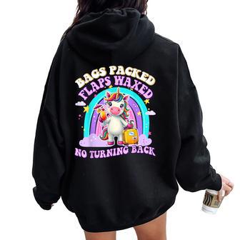 Unicorn Inappropriate Adult Trip Travel Girls Vacation Women Oversized Hoodie Back Print - Thegiftio UK