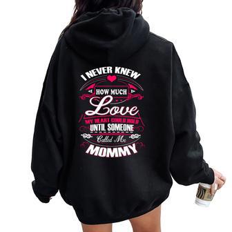 Until Someone Called Me Mommy Christmas Ideas For Mom Women Oversized Hoodie Back Print | Seseable UK