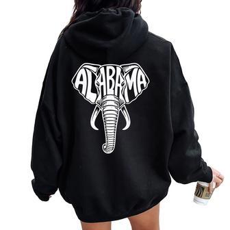 Vintage Alabama Graphic Name Pride For Kids Women Oversized Hoodie Back Print | Seseable UK