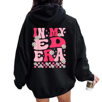 Vintage Ed Name Retro For Kids Women Oversized Hoodie Back Print - Thegiftio UK