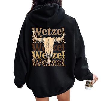 Vintage Wetzel Retro For Kid Women Oversized Hoodie Back Print - Thegiftio UK