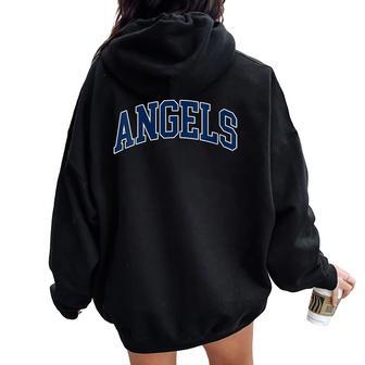Women's Angels Heart Name Vintage Retro Boy Women Oversized Hoodie Back Print - Thegiftio UK