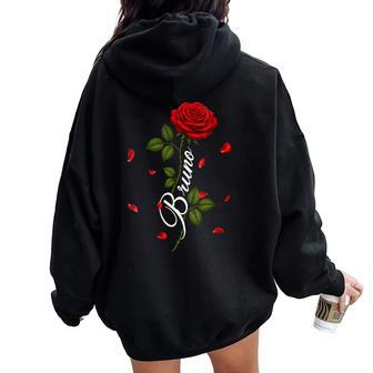 Women's Vintage Bruno Retro Classic For Kids Women Oversized Hoodie Back Print | Seseable UK