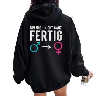 男性から女性へのトランスジェンダーlgbt レディース オーバーサイズ パーカー バックプリント - Kawaiitshirt