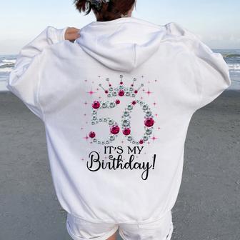50 Años De Edad Es Mi Cumpleaños Para Regalo Divertido In Mangas Women Oversized Hoodie Back Print - Regaloses