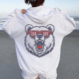 Bear Sunglasses Kids Boys Girls Youth N Women Oversized Hoodie Back Print - Thegiftio UK