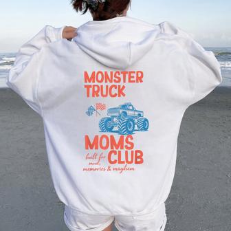 Monster Truck Moms Club Monster Truck Mama Mother's Day Women Oversized Hoodie Back Print | Seseable UK