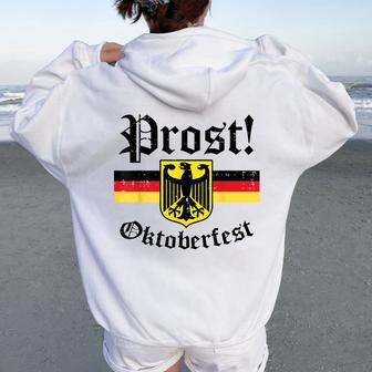 Prost Oktoberfest German Bavarian Women Women Oversized Hoodie Back Print - Thegiftio UK