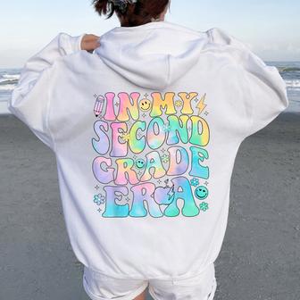 In My Second Grade Era Girl Tie Dye 2Nd Grade Back To School Women Oversized Hoodie Back Print - Thegiftio UK