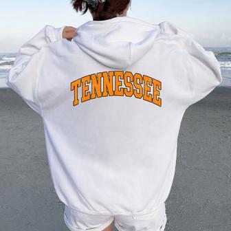 Tn Orange Classic Tennessee Toddler Girls Kids Women Oversized Hoodie Back Print - Thegiftio UK