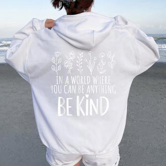 Unity Day Orange Anti Bullying Kids Be Kind Choose Kindness Women Oversized Hoodie Back Print - Thegiftio UK