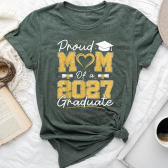 Proud Mom Of A 2027 Graduate Senior Class Of 2027 Graduation Bella Canvas T-shirt | Seseable UK