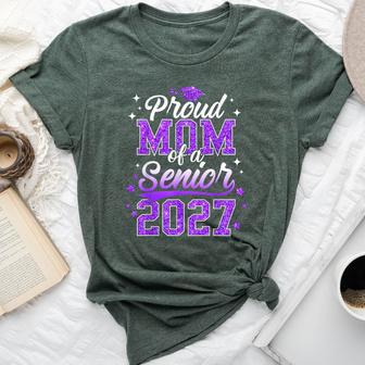 Proud Mom Of A Senior 2027 Class Of 2027 Graduate Bella Canvas T-shirt | Seseable UK