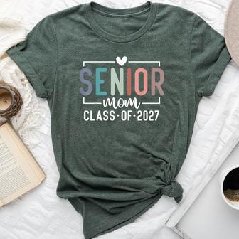 Senior Mom Class Of 2027 Proud Mom Mother Of A 2027 Graduate Bella Canvas T-shirt | Seseable UK