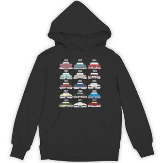 59 61 62 3 64 65 67 69 Evolution Of Impala Hot Rod Vintage Hoodie | Seseable UK