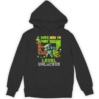 I Was 6 Now Im 7 Unlocked 67 7Th Birthday Boys Kids Youth Hoodie - Thegiftio UK