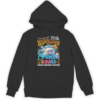 70Th Birthday Cruise Squad Friends Family Vacation Matching Hoodie - Thegiftio UK