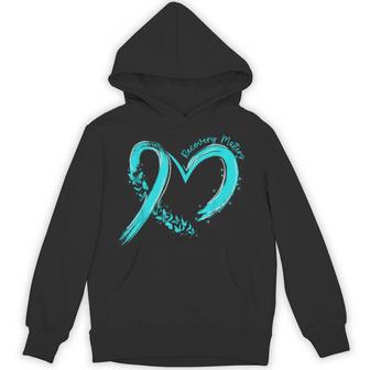 Addiction Recovery Awareness Heart Drug Alcohol Ribbon Hoodie - Thegiftio UK