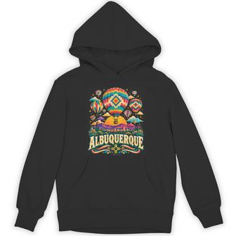 Albuquerque Colorful Balloon Festival New Mexico Ballooning Hoodie - Thegiftio UK