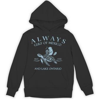 Always Lake Ontario And The Gulf Of Mexico Turtle Hoodie - Thegiftio UK