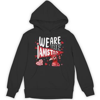 We Are Amistad Retro Mascot School Cheering Hoodie - Thegiftio UK