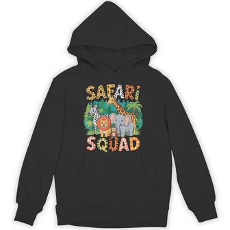 Animal Puns Safari Squad Cute Safari Animals Jungle Kids Hoodie - Thegiftio UK
