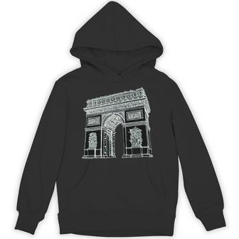 Arch Of Titus Printed Illustration Rome Italy Souvenir Hoodie - Thegiftio UK