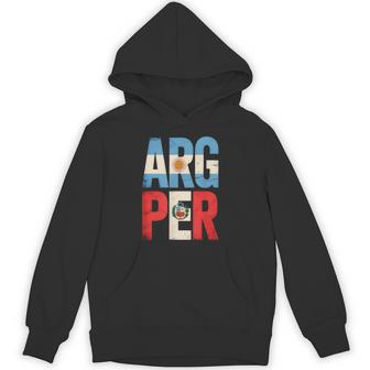 Argentina And Peru Mix Heritage Argentinian Peruvian Roots Hoodie - Monsterry