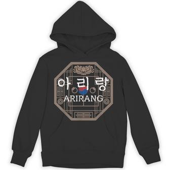 Arirang Korean Hangul Calligraphy Lettering Hoodie - Thegiftio UK