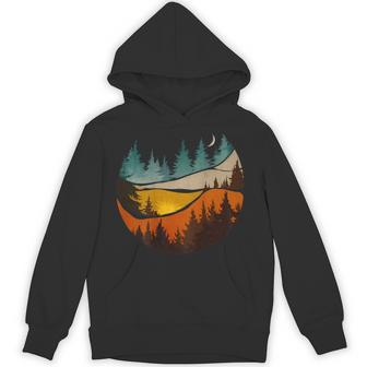 On Back Nature Mountains Adventure Outdoor Wilderness Hoodie - Thegiftio UK