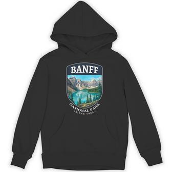 Banff National Park 1885 Throwback Retro Outdoors Canada Hoodie - Thegiftio UK