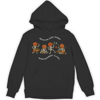 Behavior Goes Where Reinforcement Flows Aba Rbt Halloween Hoodie - Thegiftio UK
