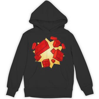 Blox Builder Style Classic Block Gaming Look For Creators Hoodie - Thegiftio UK