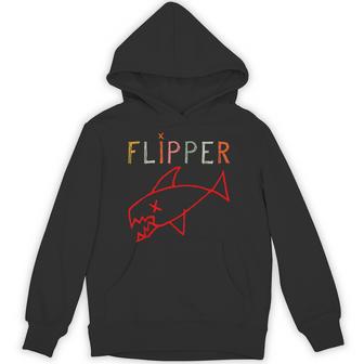 Bold Humor Flipper Fish Shark Saying Hoodie - Thegiftio UK