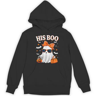 Her Boo & His Boo Matching Halloween Couples Hoodie - Thegiftio UK
