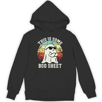 This Is Some Boo Sheet Ghost Retro Halloween Halloween Hoodie - Thegiftio UK