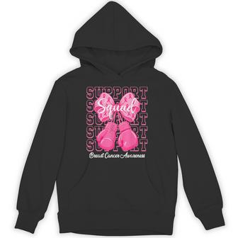 Breast Cancer Awareness Support Squad Team Pink Ribbon Hoodie - Thegiftio UK